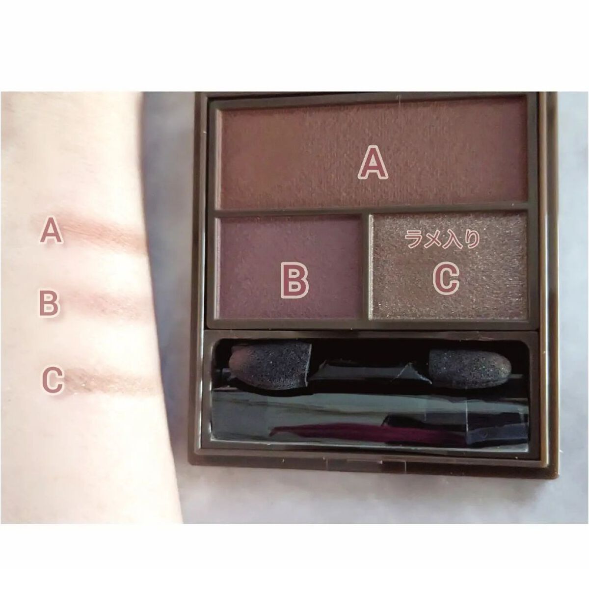 平行眉ブラシ　熊野筆/WHOMEE/メイクブラシを使ったクチコミ（3枚目）