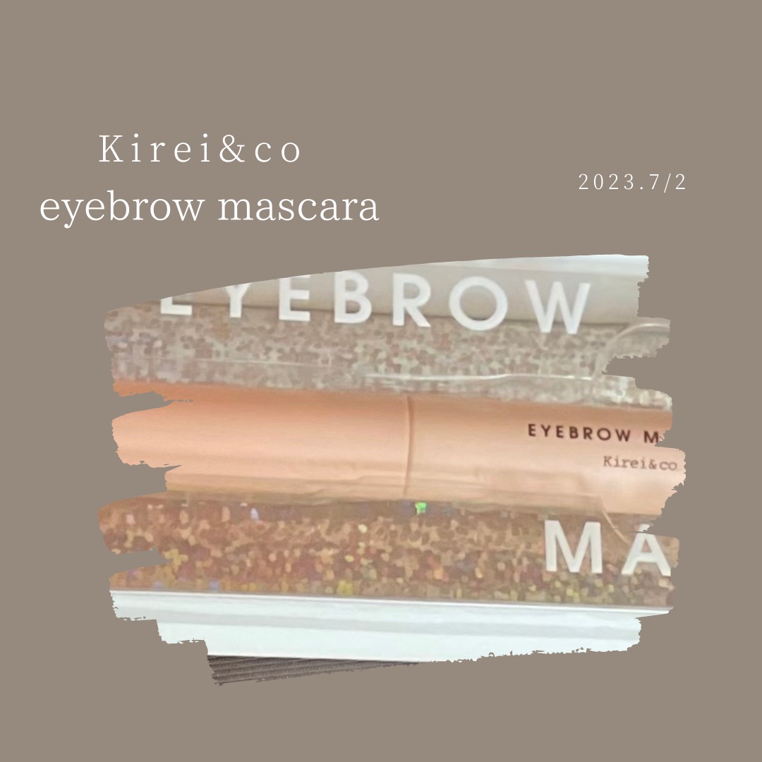 アイブロウマスカラ 04 アッシュグレー/Kirei&co./眉マスカラを使ったクチコミ（1枚目）