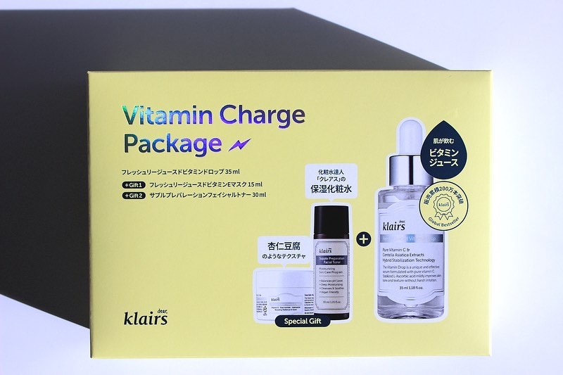 ビタミンチャージパッケージ/Klairs/スキンケアキットを使ったクチコミ（1枚目）