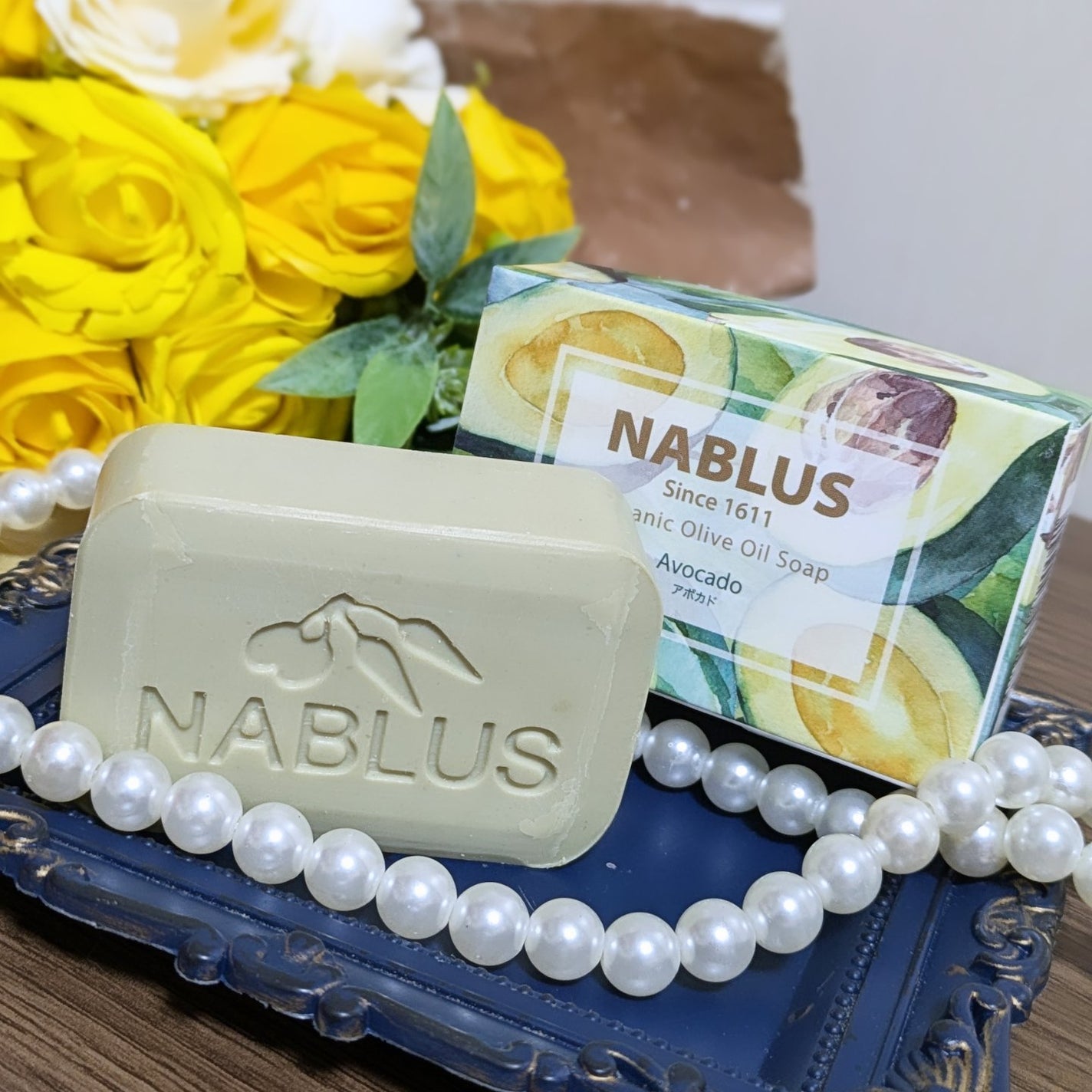 ナーブルスソープ(アボカド)オーガニック・ヴィーガン・フェイシャル&ボディー石鹸/ナーブルスソープ/ボディ石鹸を使ったクチコミ(1枚目)