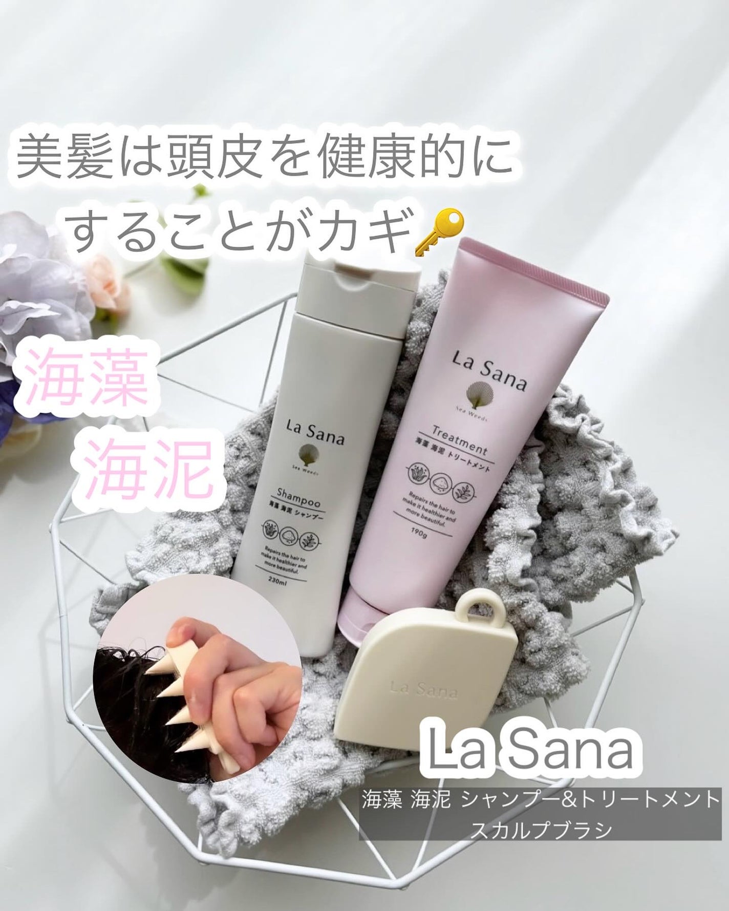 ラサーナ 海藻 海泥 シャンプー/トリートメント/ラサーナ/市販シャンプーを使ったクチコミ(1枚目)