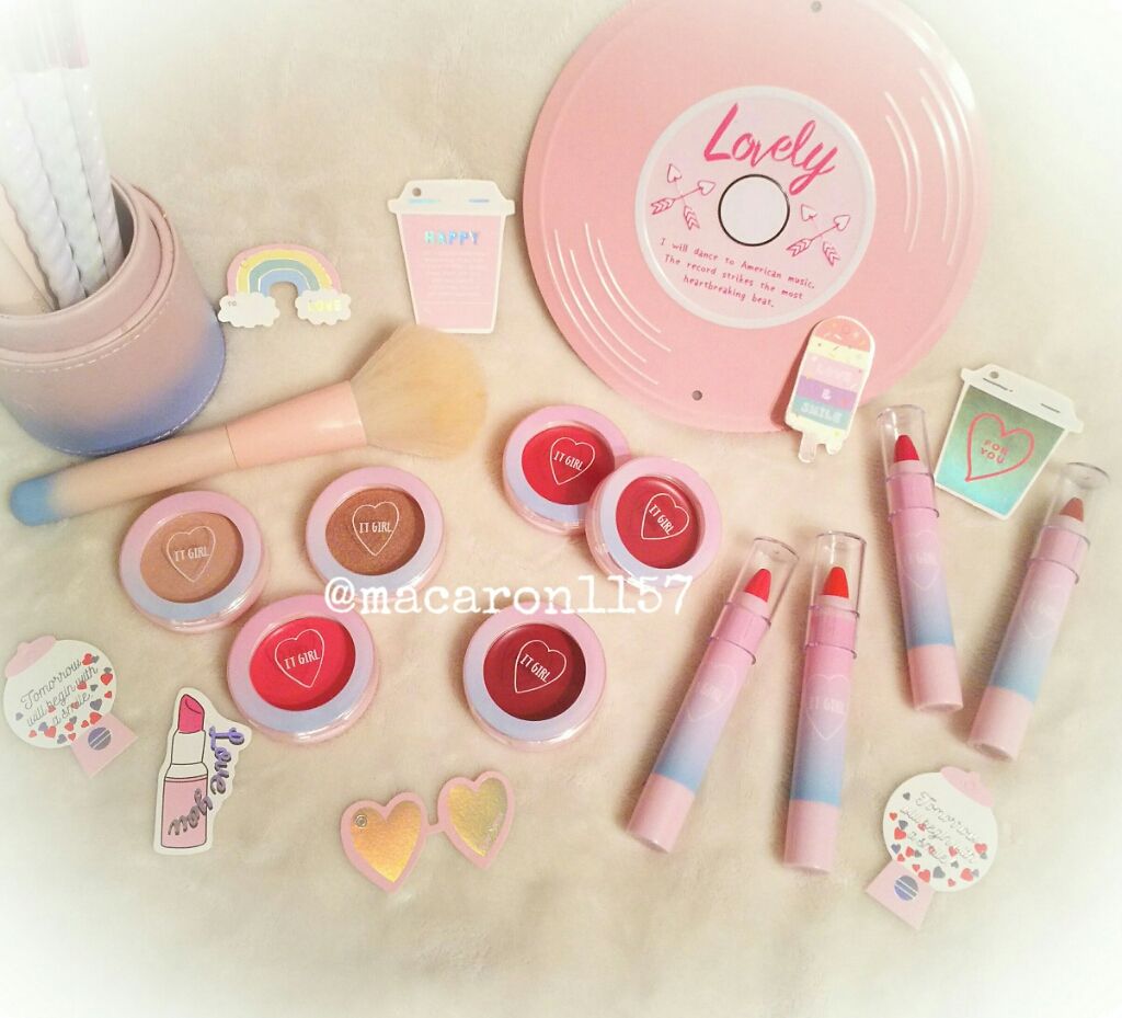 ダイソー×IT GIRL クリームチーク&リップ/DAISO/ジェル・クリームチークを使ったクチコミ（1枚目）