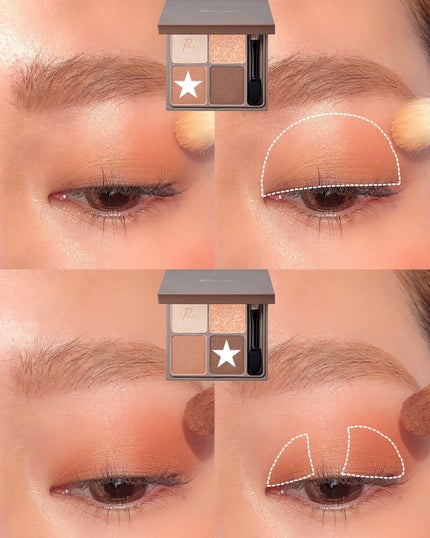 インザミラーアイパレット/Ririmew/アイシャドウパレットを使ったクチコミ(6枚目)