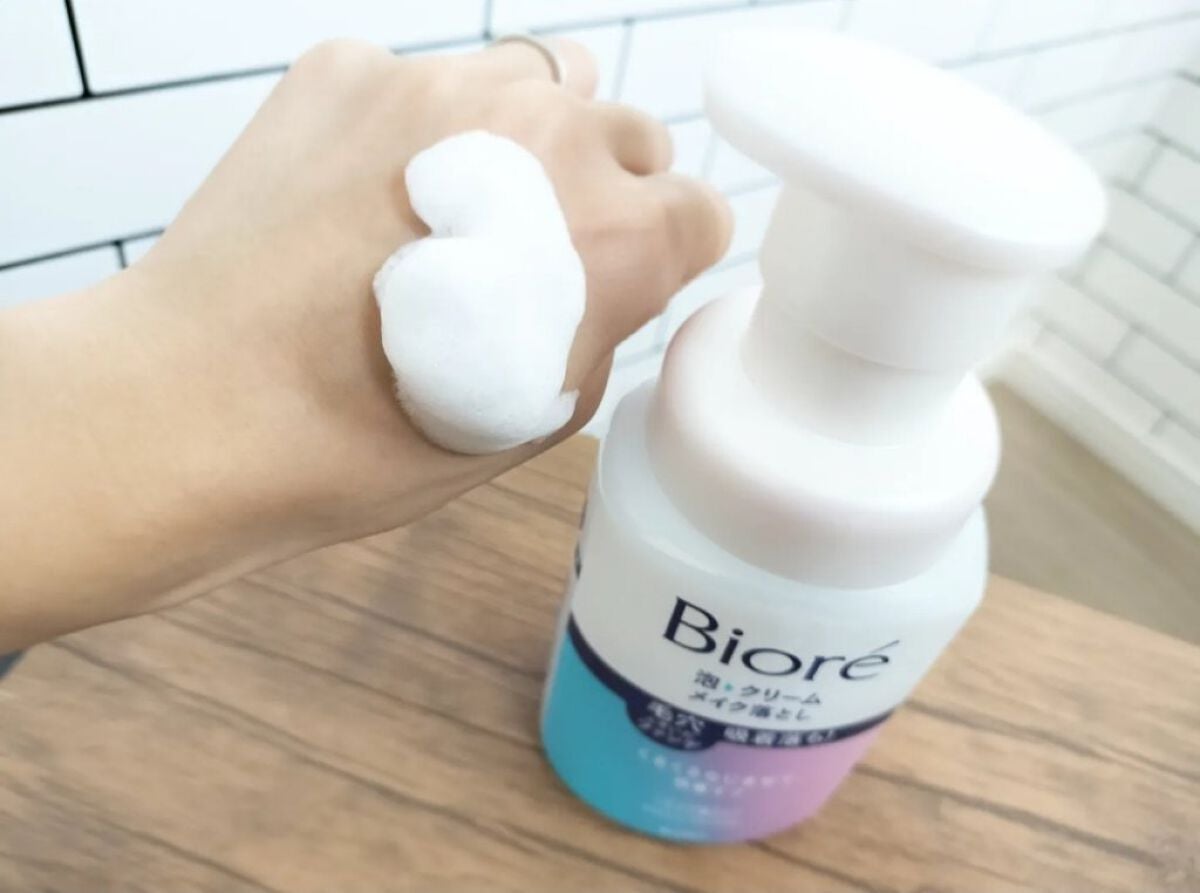 泡クリームメイク落とし/ビオレ/クレンジングクリームを使ったクチコミ(3枚目)