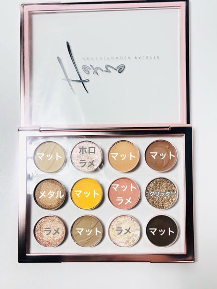 Hexze 12色 アイシャドウパレット プロアイ パレット アイプランナーパレット メイクパレット 高発色/HEXZE(ヘックスゼ)/アイシャドウパレットを使ったクチコミ(2枚目)