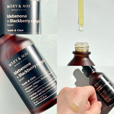 Idebenone＋Blackberry complex serum/MARY&MAY/美容液を使ったクチコミ（3枚目）