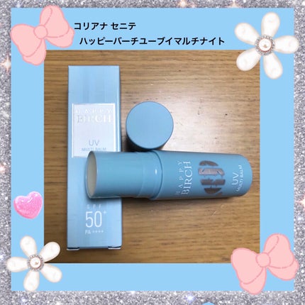 ハッピーバーチ ユーブイマルチバーム/AMPLE:N/日焼け止めスティックを使ったクチコミ(1枚目)