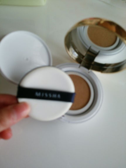 M クッション ファンデーション(モイスチャー)/MISSHA/クッションファンデーションを使ったクチコミ(2枚目)