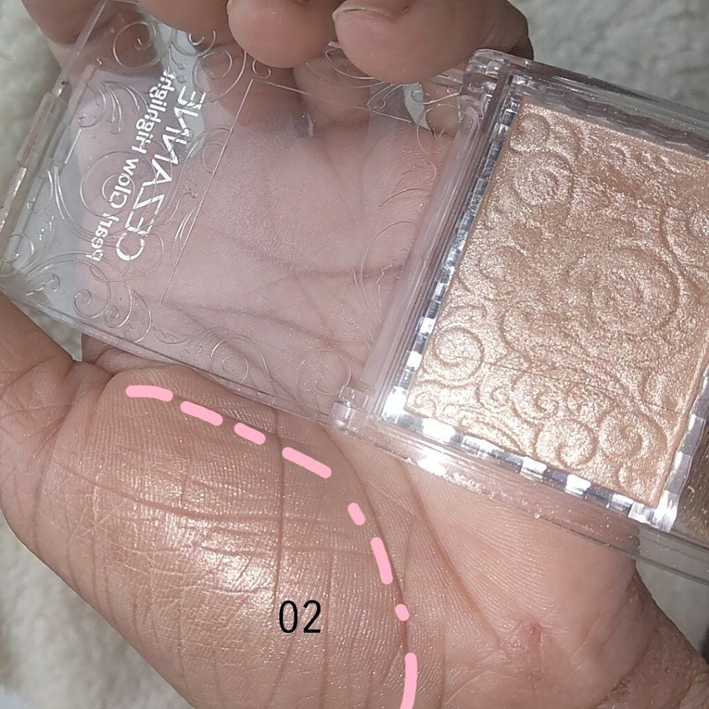 パールグロウハイライト/CEZANNE/パウダーハイライトを使ったクチコミ(1枚目)