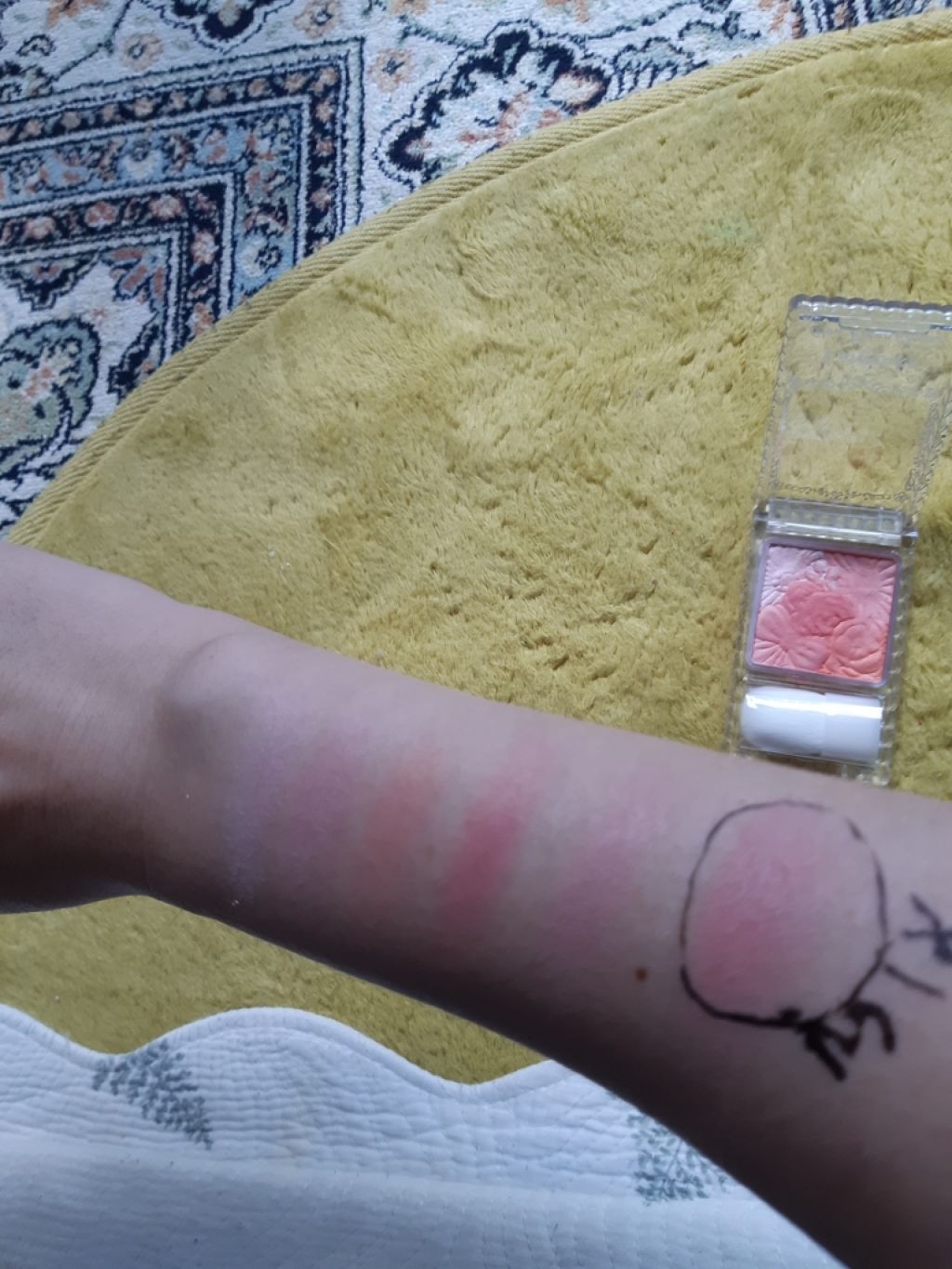 グロウフルールチークス/キャンメイク/パウダーチークを使ったクチコミ（2枚目）