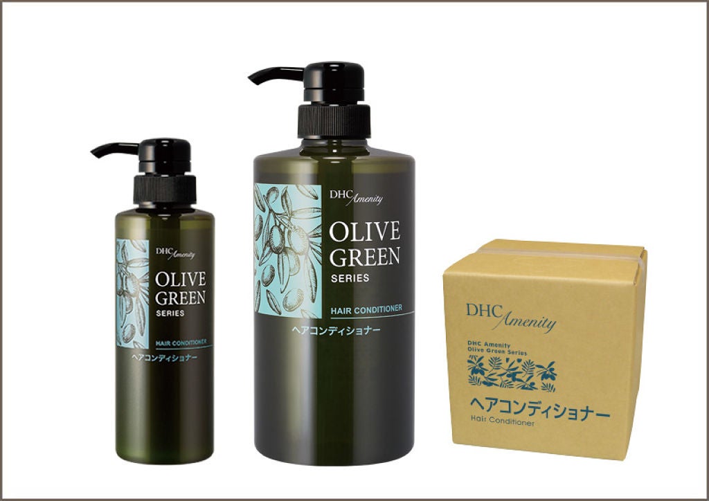 DHCアメニティ オリーブグリーン ヘアシャンプー /ヘアコンディショナー DHC