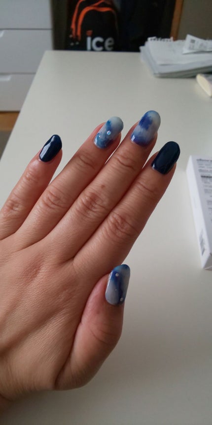 セミキュアジェルネイル(ハンド)/ohora/ネイルシールを使ったクチコミ(2枚目)