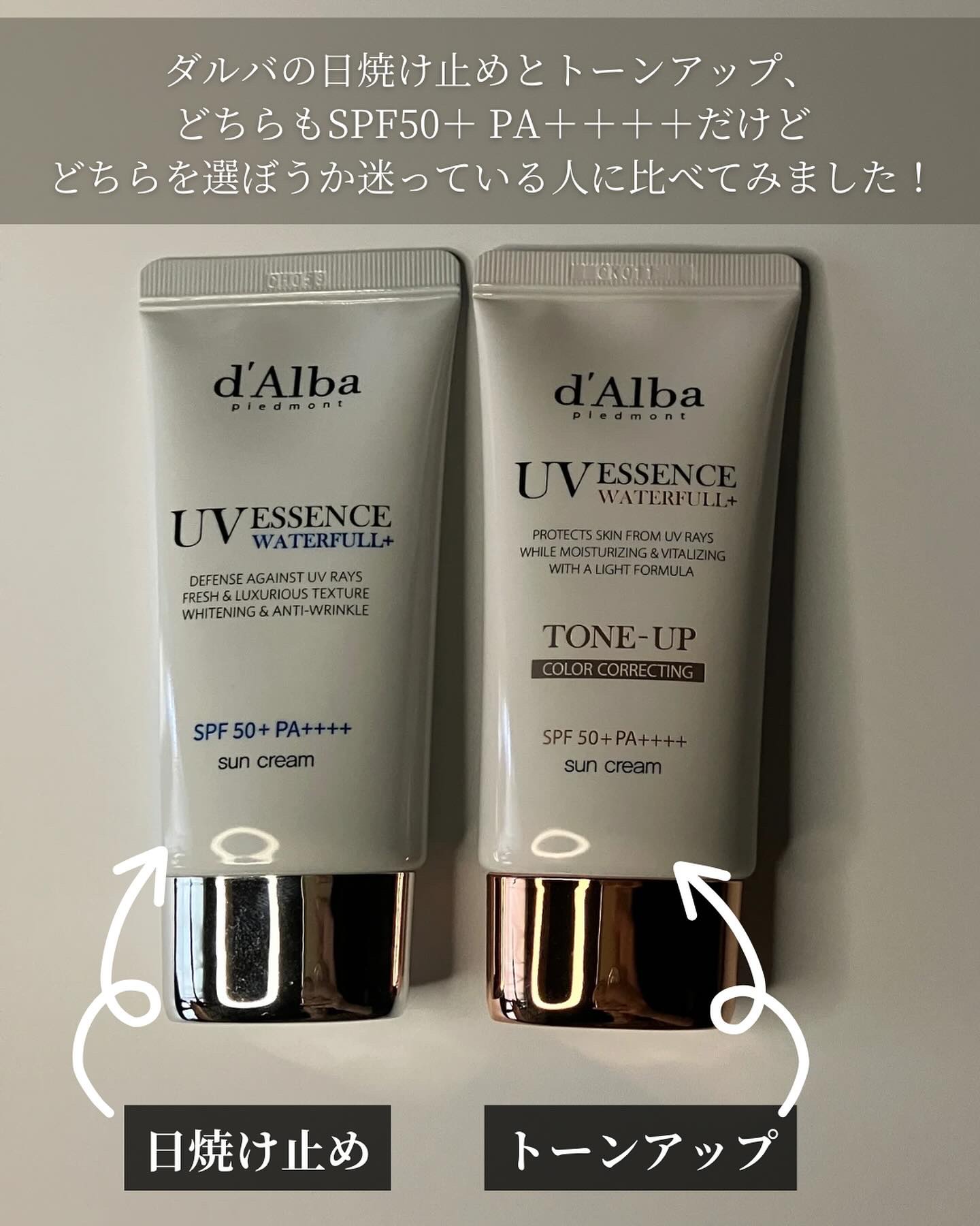 ウォータフルトーンアップサンクリーム/ダルバ/日焼け止めクリームを使ったクチコミ（2枚目）