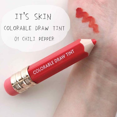 COLORABLE  DRAW TINT/It's skin/口紅を使ったクチコミ（1枚目）