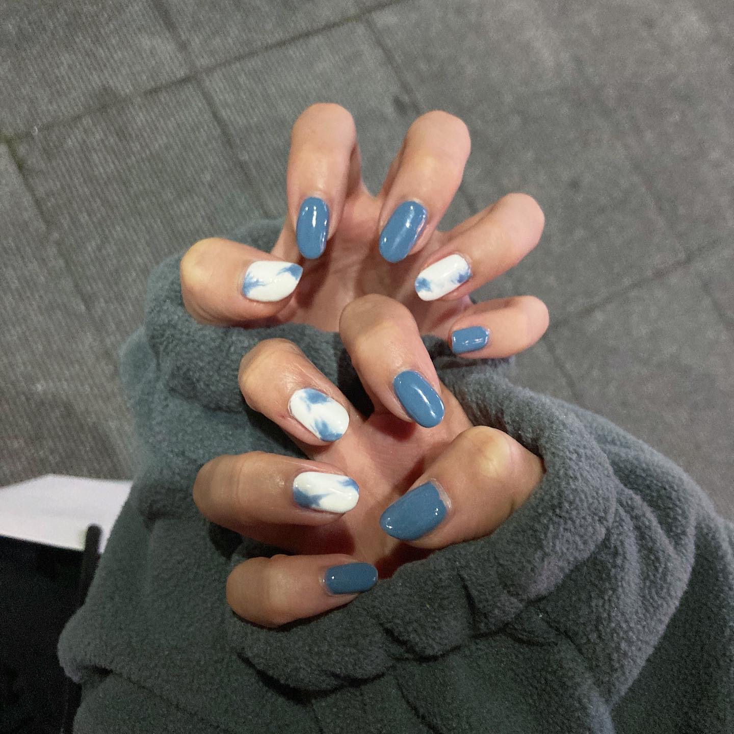 プリジェル カラーEX グレイッシュミスト/プリジェル/ジェルネイルを使ったクチコミ（1枚目）