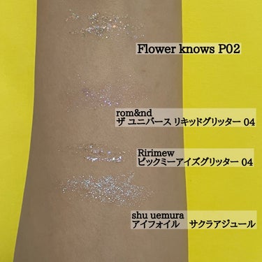 FlowerKnows Cherry Love グリッター リキッドアイシャドウのクチコミ「FlowerKnows　CherryLoveシリーズのグリッターリキッドアイシャドウ購入しまし.....」（3枚目）