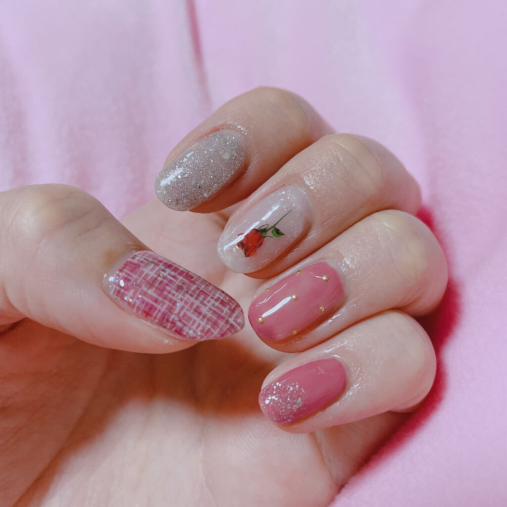 しずくネイルシール/キャンドゥ/ネイルシールを使ったクチコミ（2枚目）