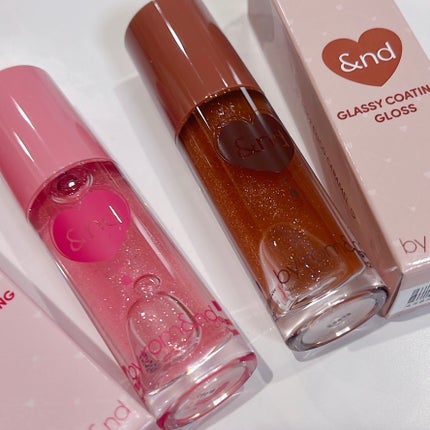 グラッシーコーティンググロス/&nd by rom&nd/リップグロスを使ったクチコミ(1枚目)