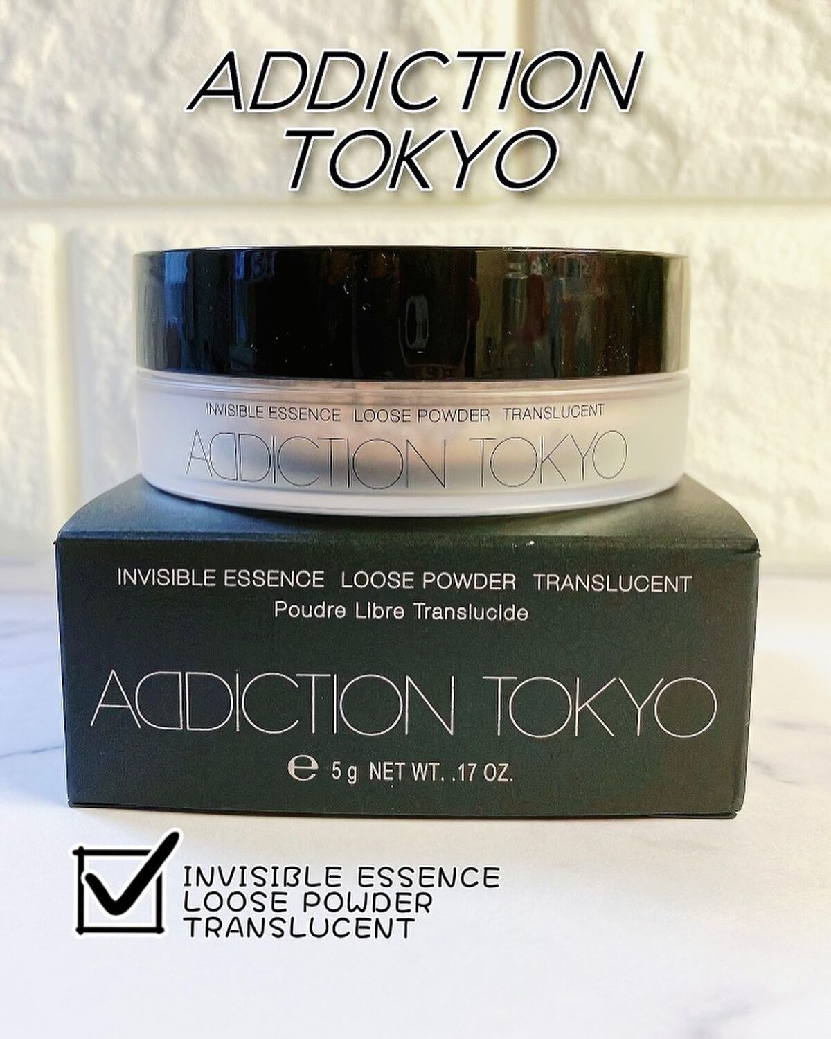 インビジブル エッセンス ルースパウダー トランスルーセント /ADDICTION/ルースパウダーを使ったクチコミ（1枚目）