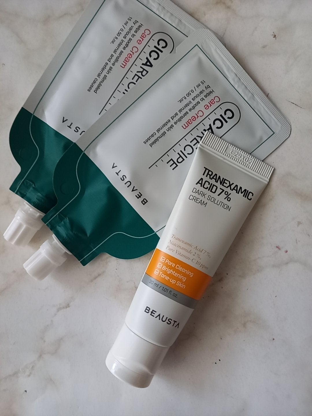 トラネキサム酸7%ダークソリューションクリーム/BEAUSTA/フェイスクリームを使ったクチコミ(2枚目)