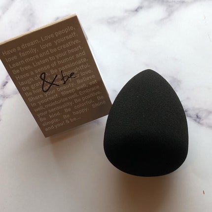 &be ブラックスポンジ/&be/パフ・スポンジを使ったクチコミ(4枚目)