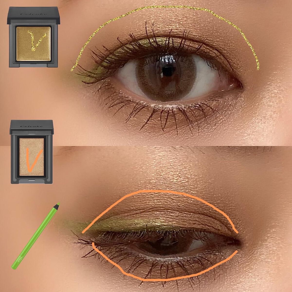 インフィニトリー カラー 08 ミステリアスゴールド/Celvoke/ジェル・クリームチークを使ったクチコミ（3枚目）