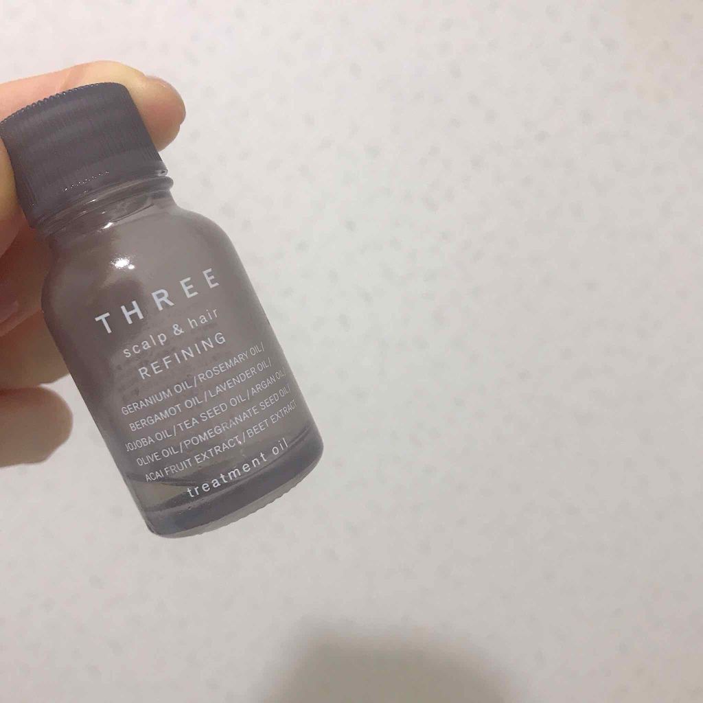 スキャルプ&ヘア リファイニング トリートメント オイル R/THREE/ヘアオイルを使ったクチコミ(2枚目)