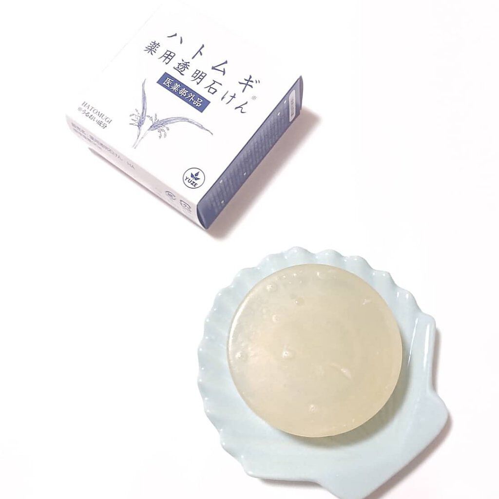 ハトムギ薬用透明石けん/ユゼ化粧品/洗顔石鹸を使ったクチコミ（1枚目）