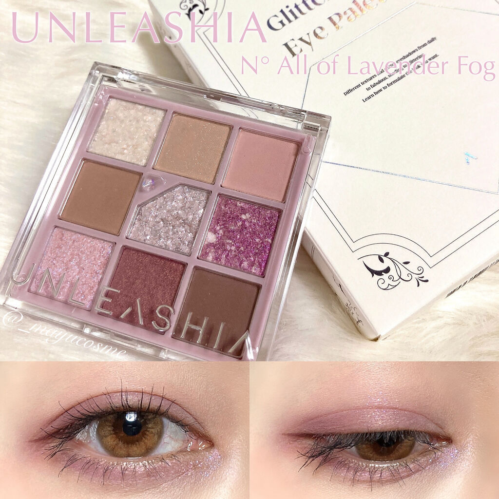 グリッターペディアアイパレット/unleashia/アイシャドウパレットを使ったクチコミ（1枚目）