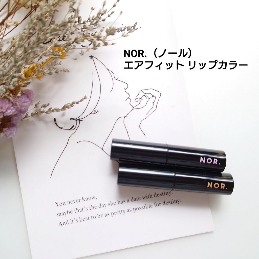 NOR.(ノール) エアフィットリップカラー/NOR./リップケアを使ったクチコミ(2枚目)