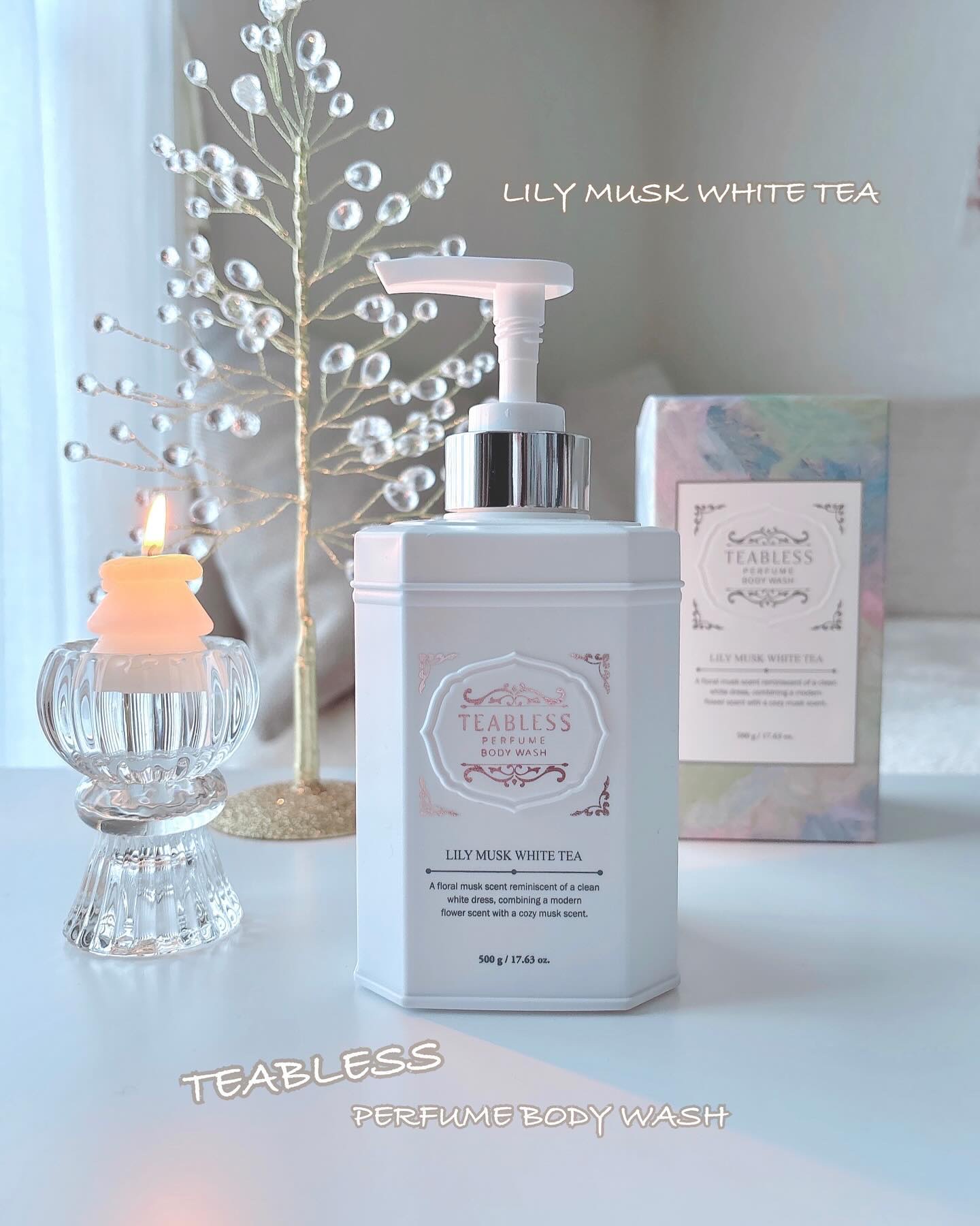 パフュームボディウォッシュ リリームスクホワイトティー/TEABLESS/ボディソープを使ったクチコミ（1枚目）