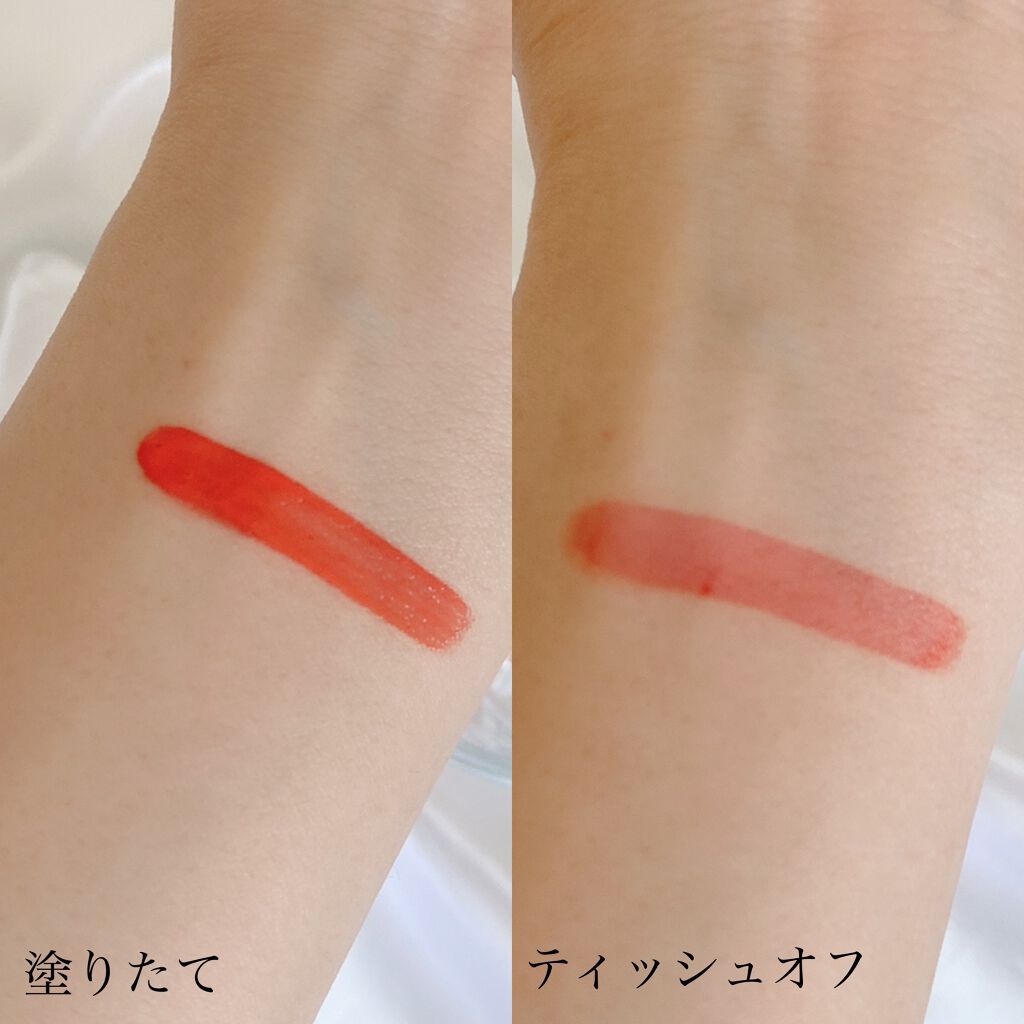 ウォーターアンブレラティント リップ 04/SUMMER CORAL サマーコーラル/FAUX PAS PARIS/リップティントを使ったクチコミ（2枚目）