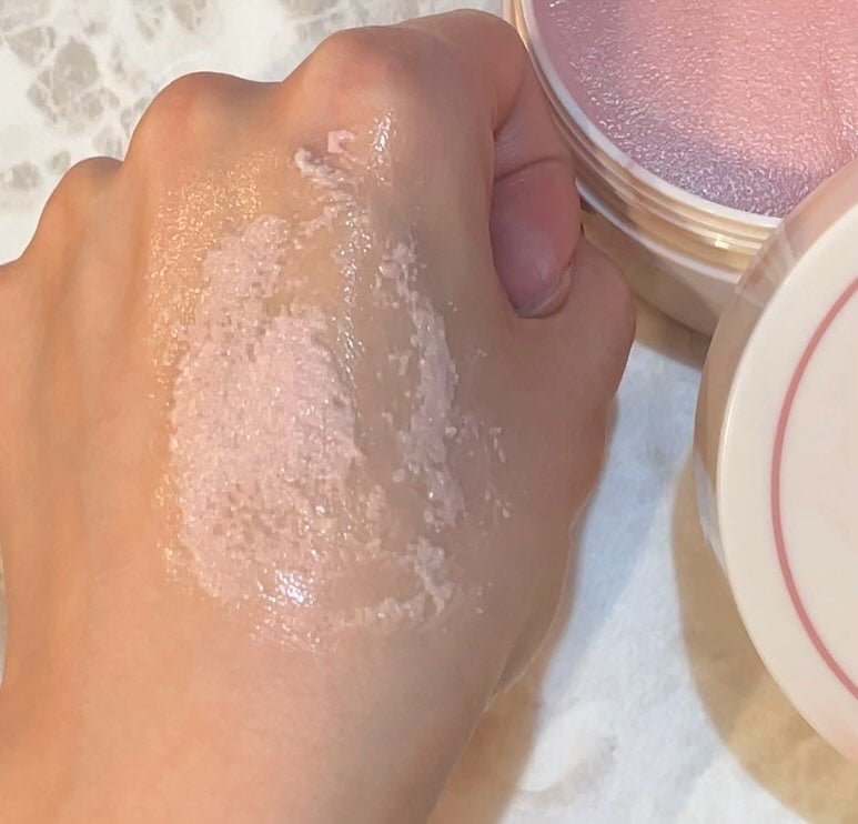 キューミースウィートボムタラソスクラブ ピオニーブーケの香り/AGARISM/ボディスクラブを使ったクチコミ(3枚目)