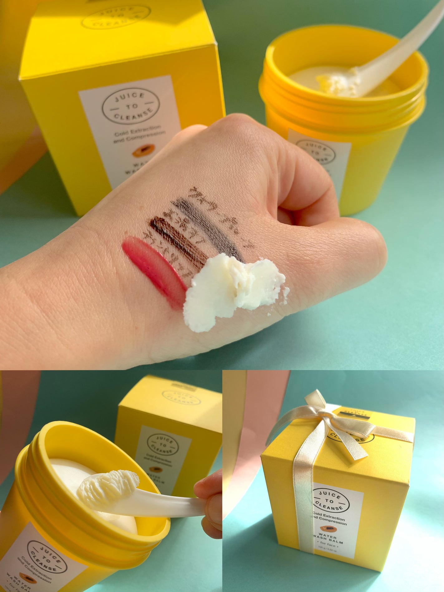 ウォーターウォッシュバーム/JUICE TO CLEANSE/スクラブ・ゴマージュを使ったクチコミ(5枚目)