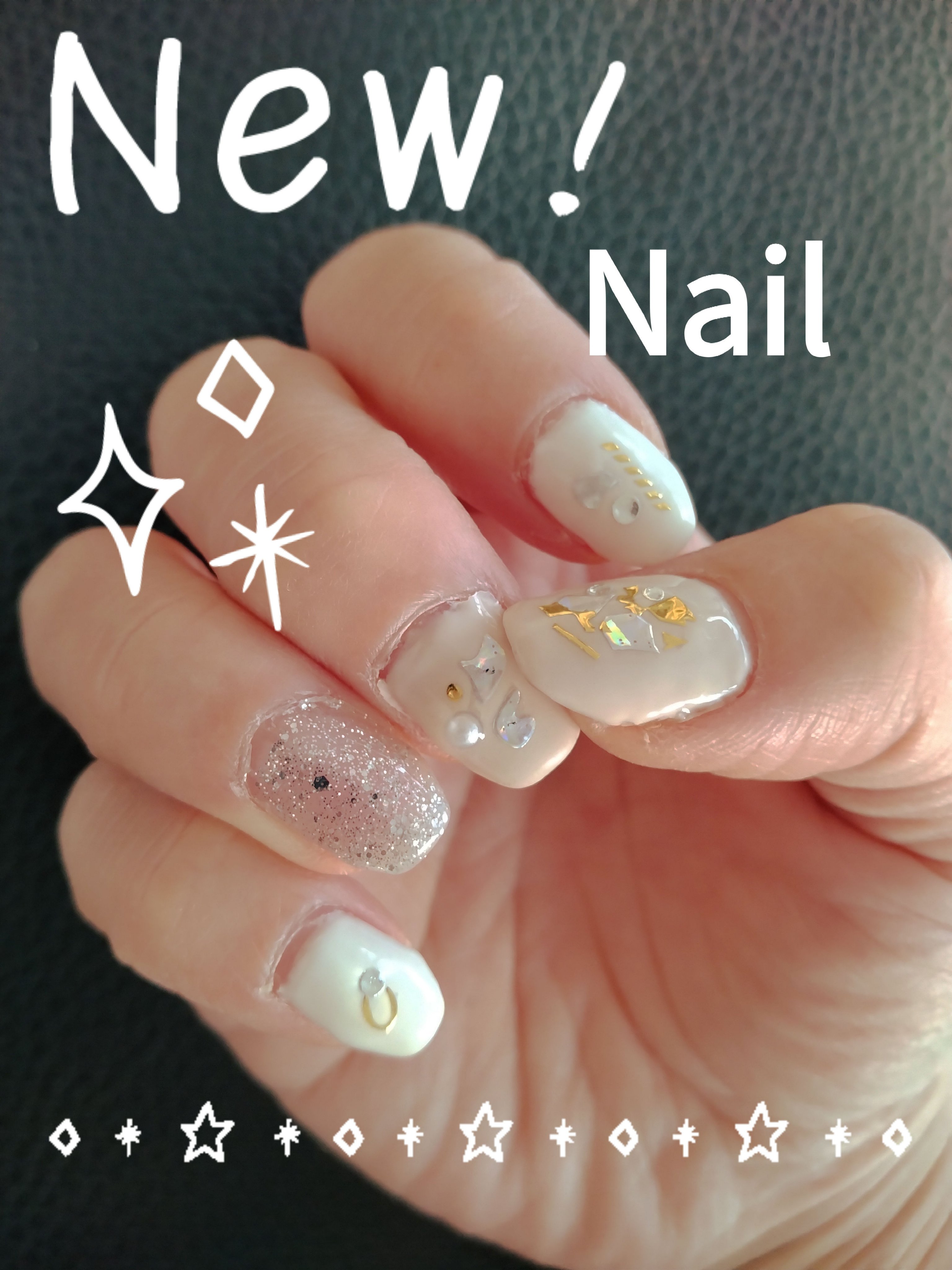 BRG ジェルネイル 14 ミルクラテ/DAISO/ジェルネイルを使ったクチコミ（2枚目）