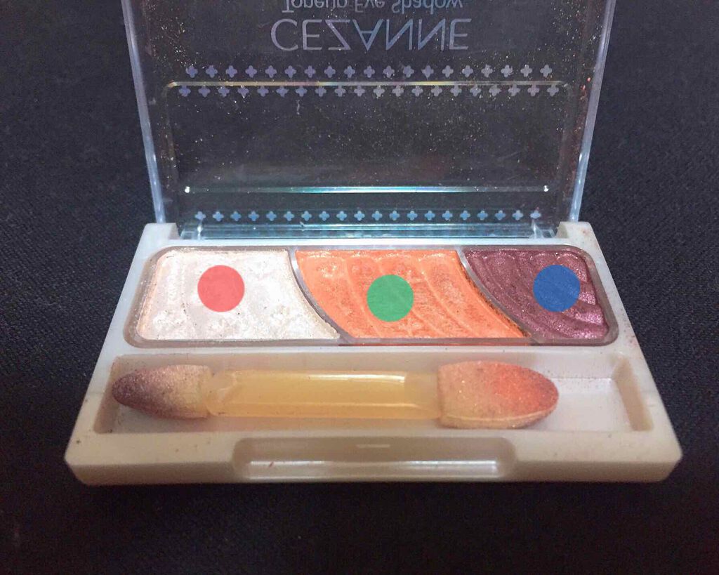 トーンアップアイシャドウ/CEZANNE/アイシャドウパレットを使ったクチコミ(2枚目)