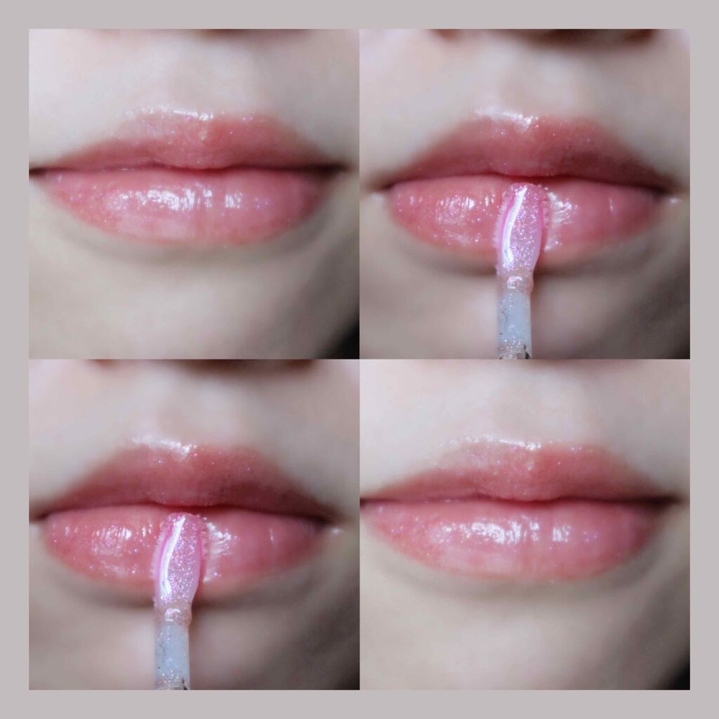 ピンクスノーボールリップグロス/AMUSE/リップグロスを使ったクチコミ(3枚目)