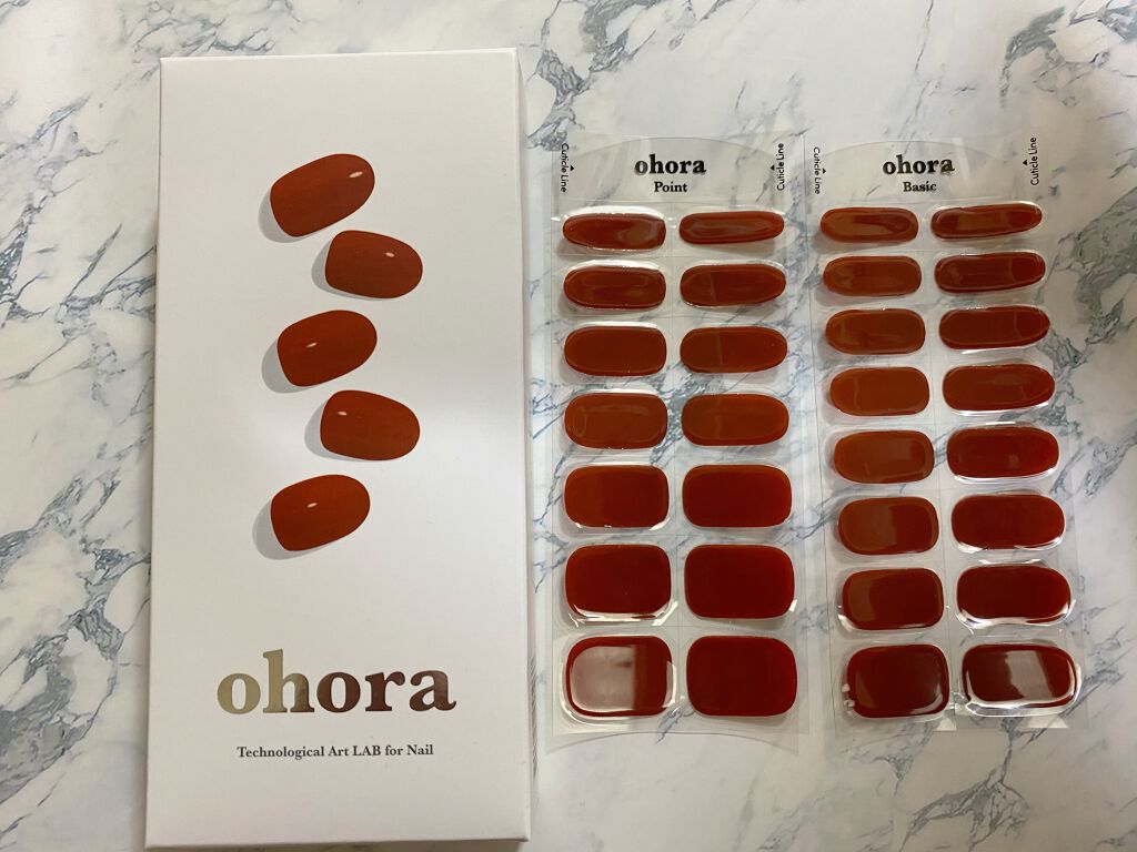 セミキュアジェルネイル(ハンド)/ohora/ネイルシールを使ったクチコミ(2枚目)