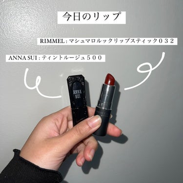 ティント ルージュ 500 オトナな ダークフィグ/ANNA SUI/口紅を使ったクチコミ（3枚目）