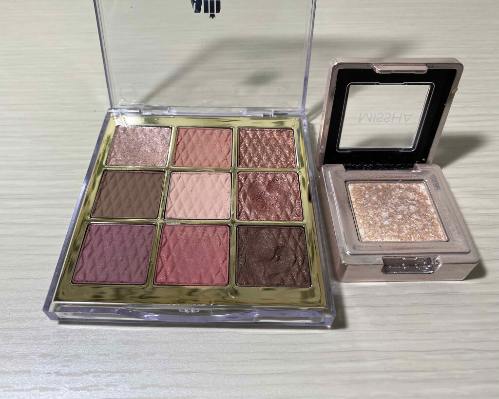 ソフトクレイビームアイシャドウパレット/AMIOK/ジェル・クリームアイシャドウを使ったクチコミ（3枚目）