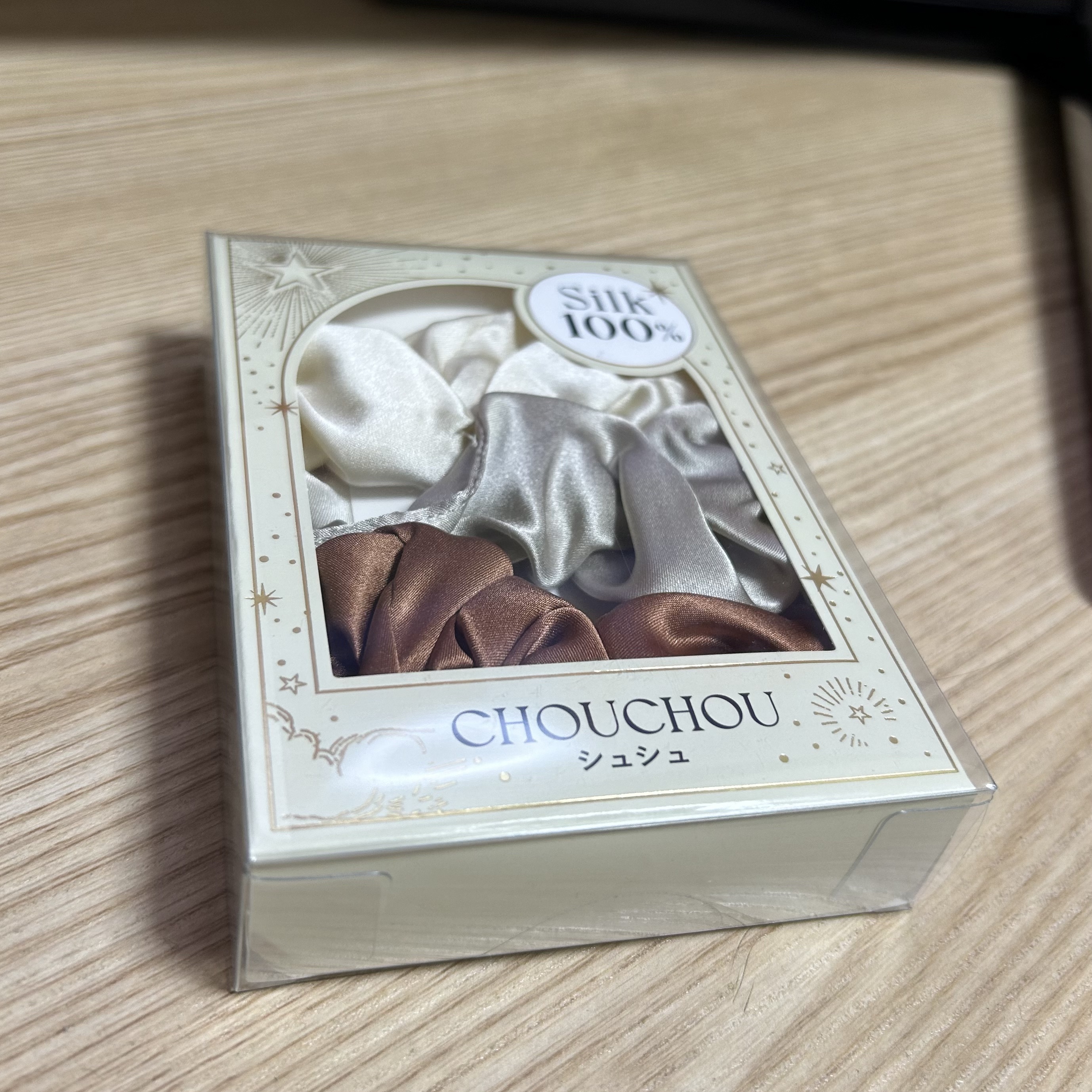 シルク ヘアゴム 3個セット/フランフラン/ヘアケアグッズを使ったクチコミ（1枚目）