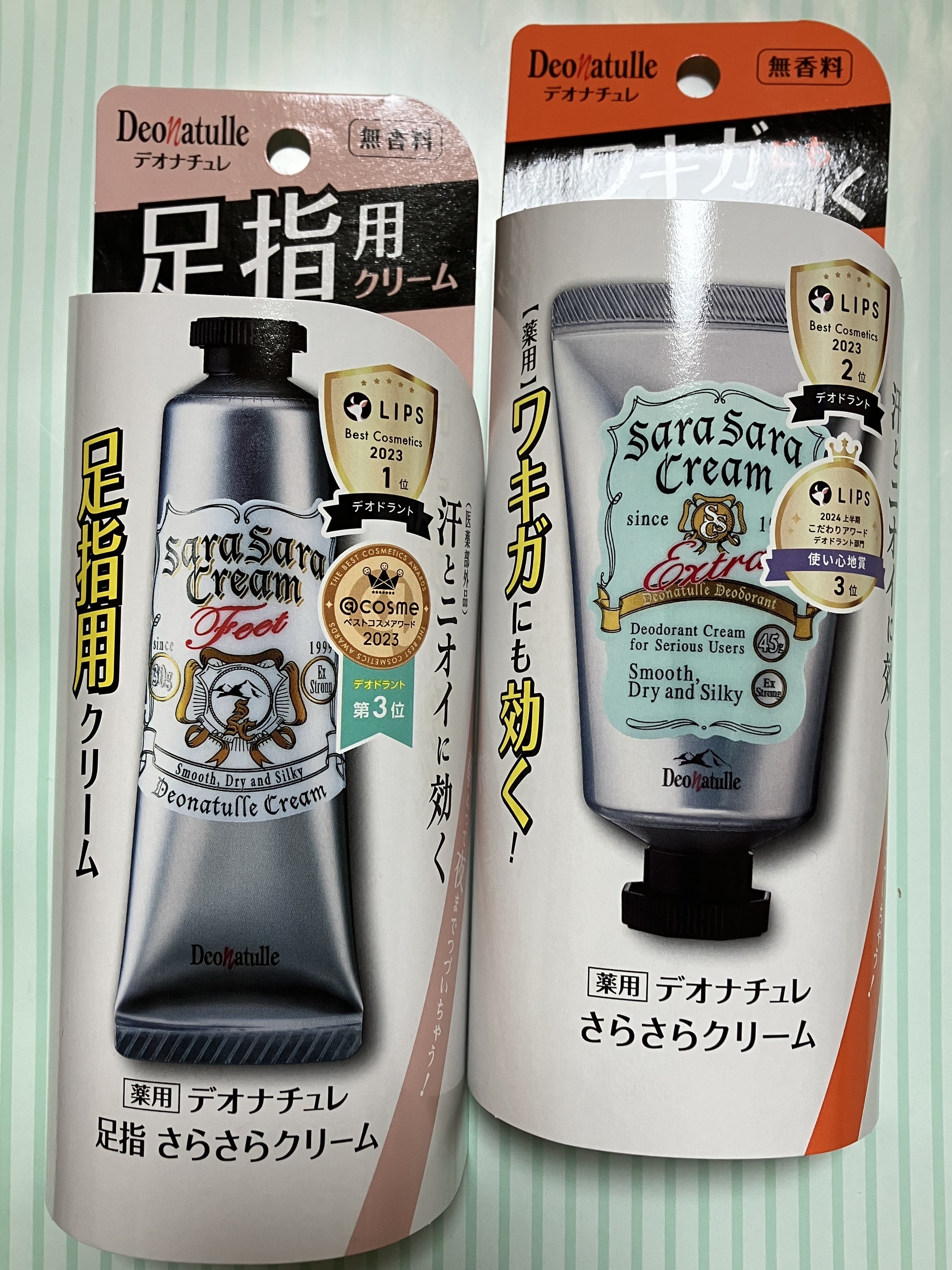 薬用足指さらさらクリーム/デオナチュレ/デオドラント・制汗剤を使ったクチコミ（1枚目）