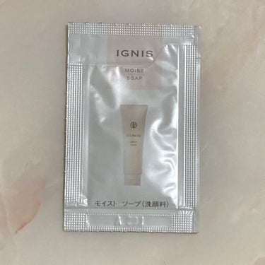 IGNIS モイスト ソープのクチコミ「IGNIS
モイスト ソープ

柔らかいクリーム状で、泡立ちも良い洗顔料です。少量でもかなり泡.....」（1枚目）