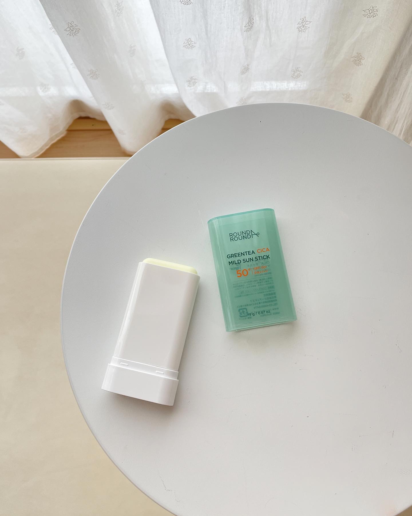 グリーンティー CICA マイルド サンスティック/ラウンドアラウンド/日焼け止めスティックを使ったクチコミ（1枚目）
