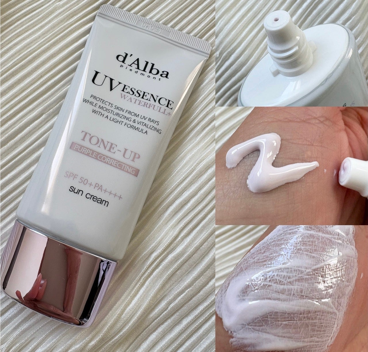 ダルバ ウォータフル トーンアップ サンクリーム(パープル)/ダルバ/日焼け止めクリームを使ったクチコミ(3枚目)