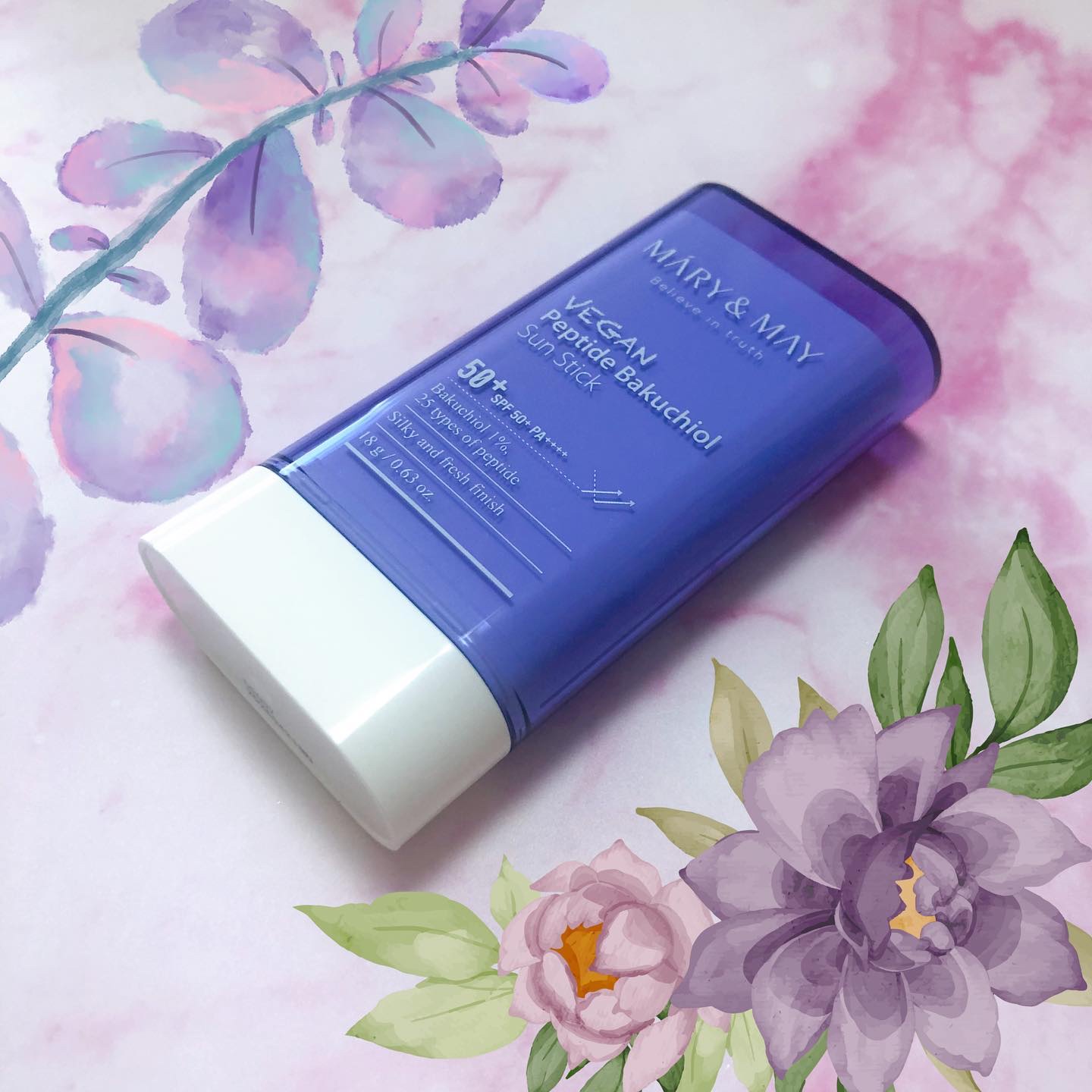 ヴィーガンペプチドバクチオールサンスティック SPF50+ PA++++/MARY&MAY/日焼け止めスティックを使ったクチコミ（2枚目）