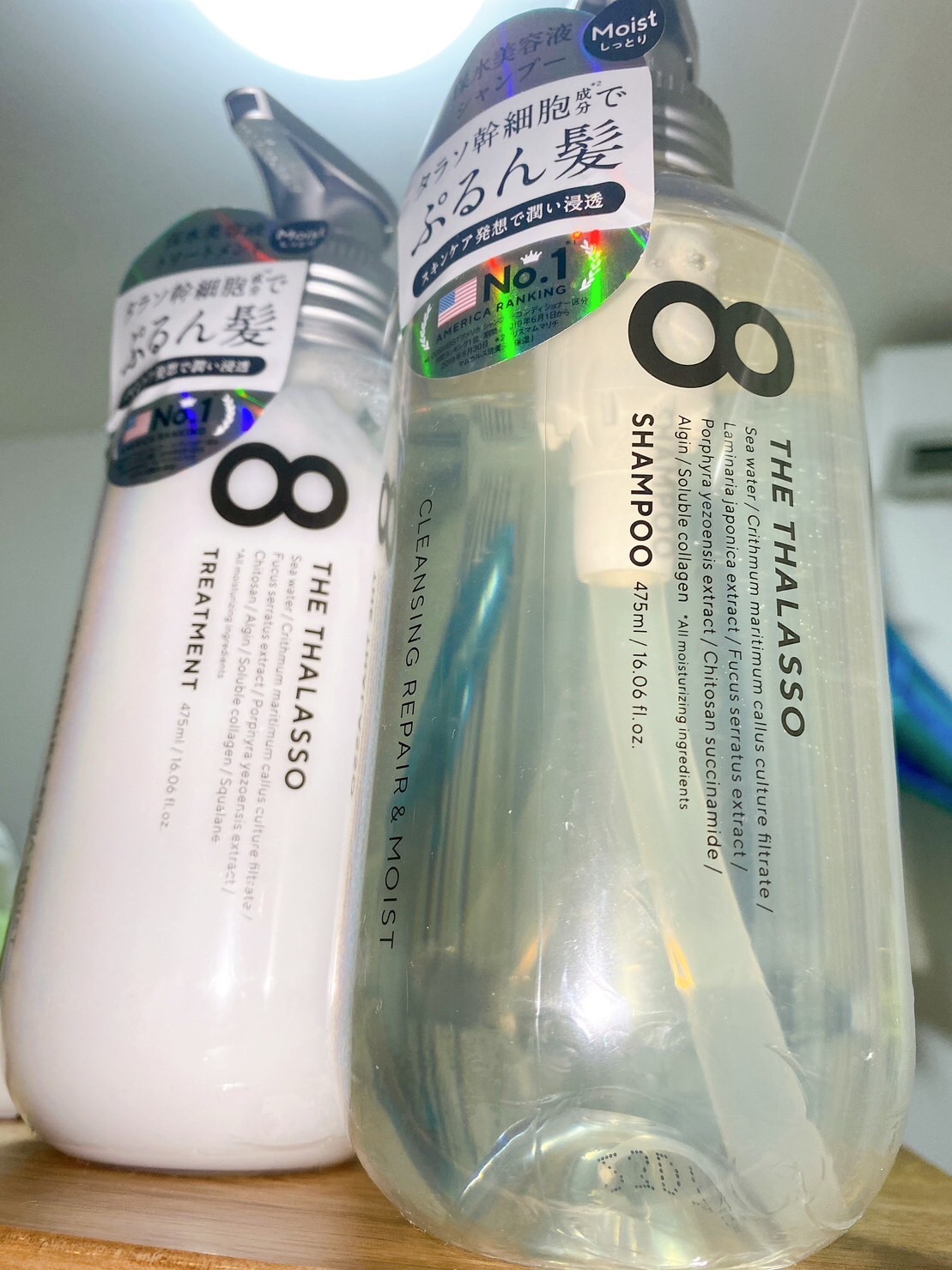 [旧商品]クレンジングリペア＆モイスト 美容液シャンプー／ディープリペア＆アクアモイスト 美容液トリートメント/エイトザタラソ/市販シャンプーを使ったクチコミ（1枚目）