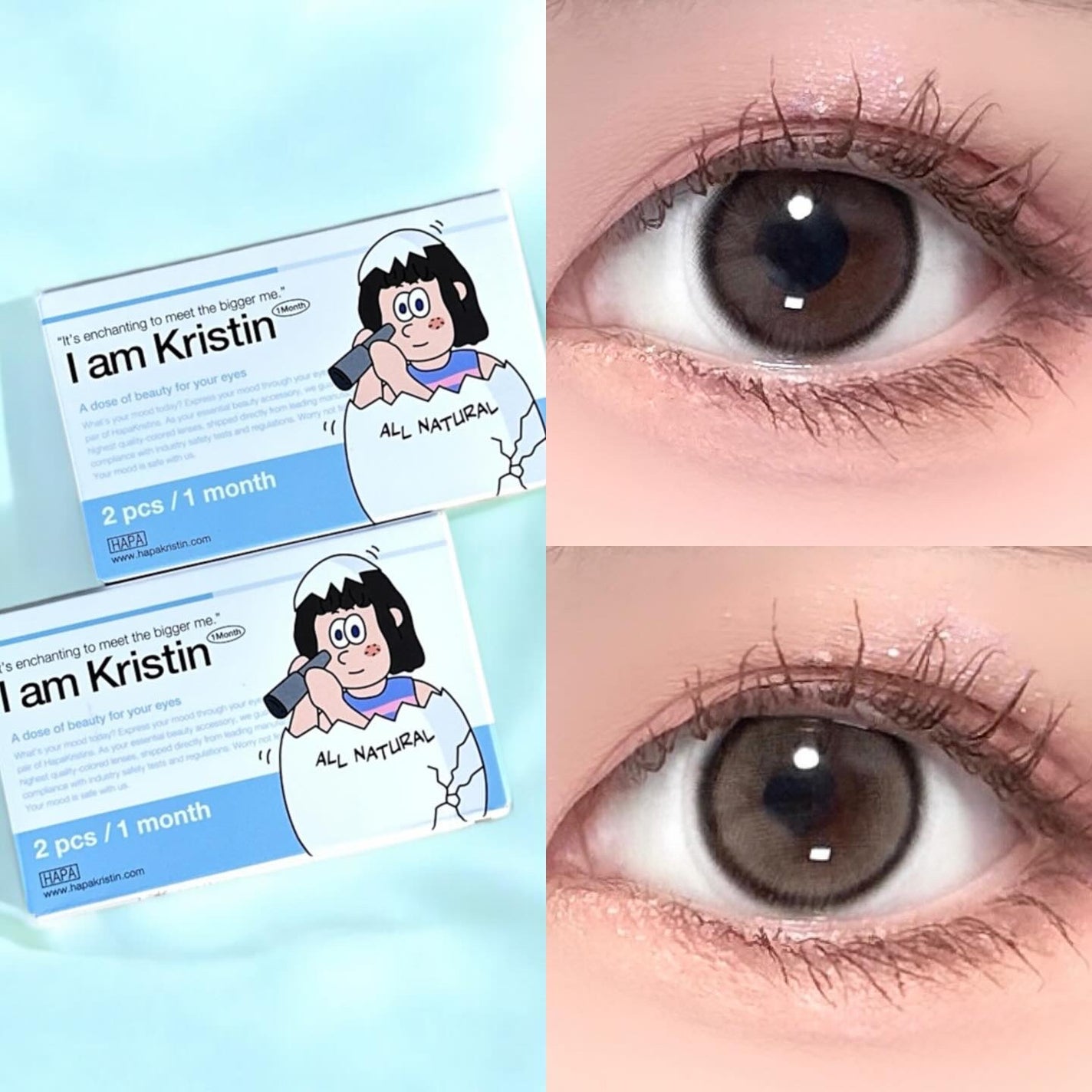 I am Kristin/Hapa kristin/1ヶ月(1MONTH)カラコンを使ったクチコミ(1枚目)