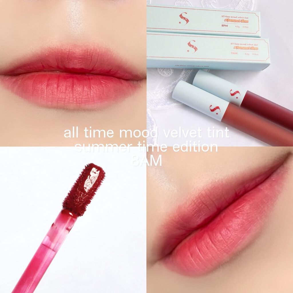 オールタイム ムード ベルベットティント サマータイムエディション/saat insight/リップティントを使ったクチコミ(3枚目)