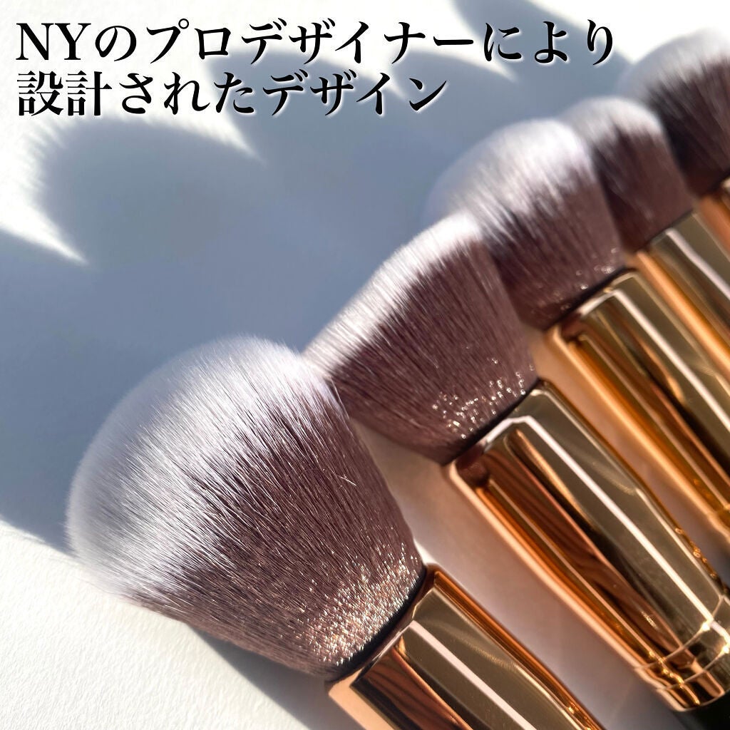 貴族のゴールド メイクブラシ11本セット 化粧ポーチ付き/SIXPLUS/メイクブラシを使ったクチコミ(2枚目)